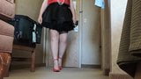 Sissy Ray in Black Skirt and red heels snapshot 2