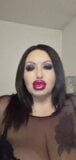 Mia Milf, smoke fetish, Vape Mind fuck in bright red lipstick snapshot 5