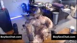 Musclebound cowboy wanking in live snapshot 3