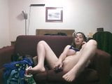 cumming hard on the couch with the rabbit Pt 1 snapshot 7