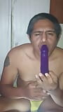 Showing My Dick Sucking Skills on a Dildo snapshot 3