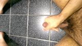 cumshot on washroom floor snapshot 2