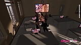 Futanari teacher fucking her futa student in the classroom in a 3d animation snapshot 9