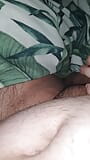 Step mom get very excited about step son big erection and gave him a handjob snapshot 6