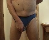 Edging in Blue Undies snapshot 4