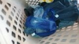 My neighbours dirty and smelly panties in the laundry basket snapshot 1