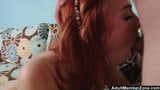 Beautiful Redhead Dani Jensen Gets Ger Face Creamed snapshot 13