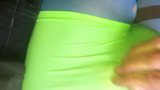 Cum in neon green girls pants. snapshot 1