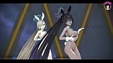 Two Sexy Bunny Girls - Hot Dance (3D HENTAI) snapshot 5