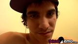 Sexy cute twink Cherokee jacking off in the bathroom snapshot 8