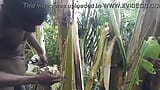 Man all alone In the Forest and make the plantain tree is wife and Fuck on it snapshot 7