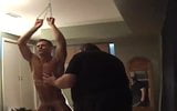 Handsome Muscle Boy Hanging & Spanking snapshot 17