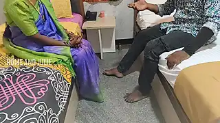 Step Mom and Step Son Having a Sex Front of Step Dad Blowjob  