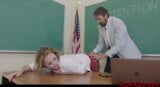 Pretty Blond Teen Britney Light Fucks Her Favorite Black Teacher snapshot 8