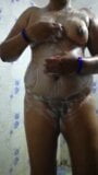 Indian sexy aunty bathing snapshot 9