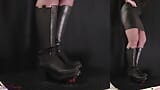 Boss Punishment in Leather Boots - (Edited Version) - TamyStarly - Bootjob, Shoejob, Ballbusting, CBT, Trample, Trampling snapshot 7