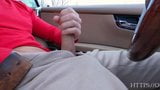 PUBLIC JERKING OFF IN CAR! Teen caught me and helped me out. snapshot 4