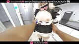 Cute blonde maid Lina Shisuta sucking and fucking with black cock. snapshot 10