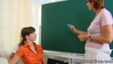 Marisa and her friend have a lesson with older lesbian teach snapshot 3