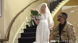 Delectable Aubrey Kate shows what TS brides do after wedding snapshot 2