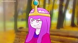 Princesa Chiclete fodida no parque por uma barra de Chocolate ! Hentai hora de aventura 2D (cartoon porn ) Anime snapshot 1