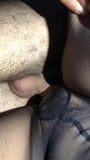 Cumming on my wifes pantyhose snapshot 2