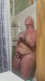 Blonde taking hot shower snapshot 12