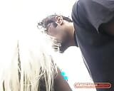 Outdoor sex with a German blonde from Peeping Tom perspective! The Peeping Tom Even gets a Blowjob at the end... snapshot 9