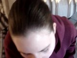 Misty Oral creampie Burgundy sweats snapshot 2