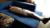 Twink got wrapped in a foil, his feet and body used snapshot 7