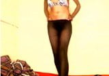 Black girl in tights snapshot 2