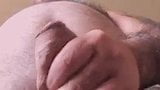 Daddy shows off his meat.  He wants you lick the head! snapshot 4