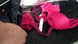 Office Fucking and Cum on Jacqueline's Bra, Thong and Skirt snapshot 4