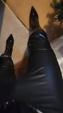 Leather BDSM tease snapshot 9