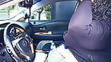 A perverted guy watched me as I put my panty on in public, then fingered my fat pussy from under my car - BBW SSBBW creampie snapshot 1