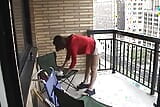 Amazing slut gives great blowjob on the terrace snapshot 1