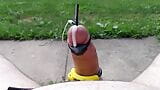 Outdoor cumshot - estim snapshot 4