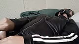 Gay Muzzled Fag Jerks off snapshot 11