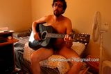 Naked Guy Playing Guitar Masturbates and Moans snapshot 7