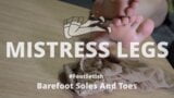 Mistress sexy bare feet and toes teasing you snapshot 1