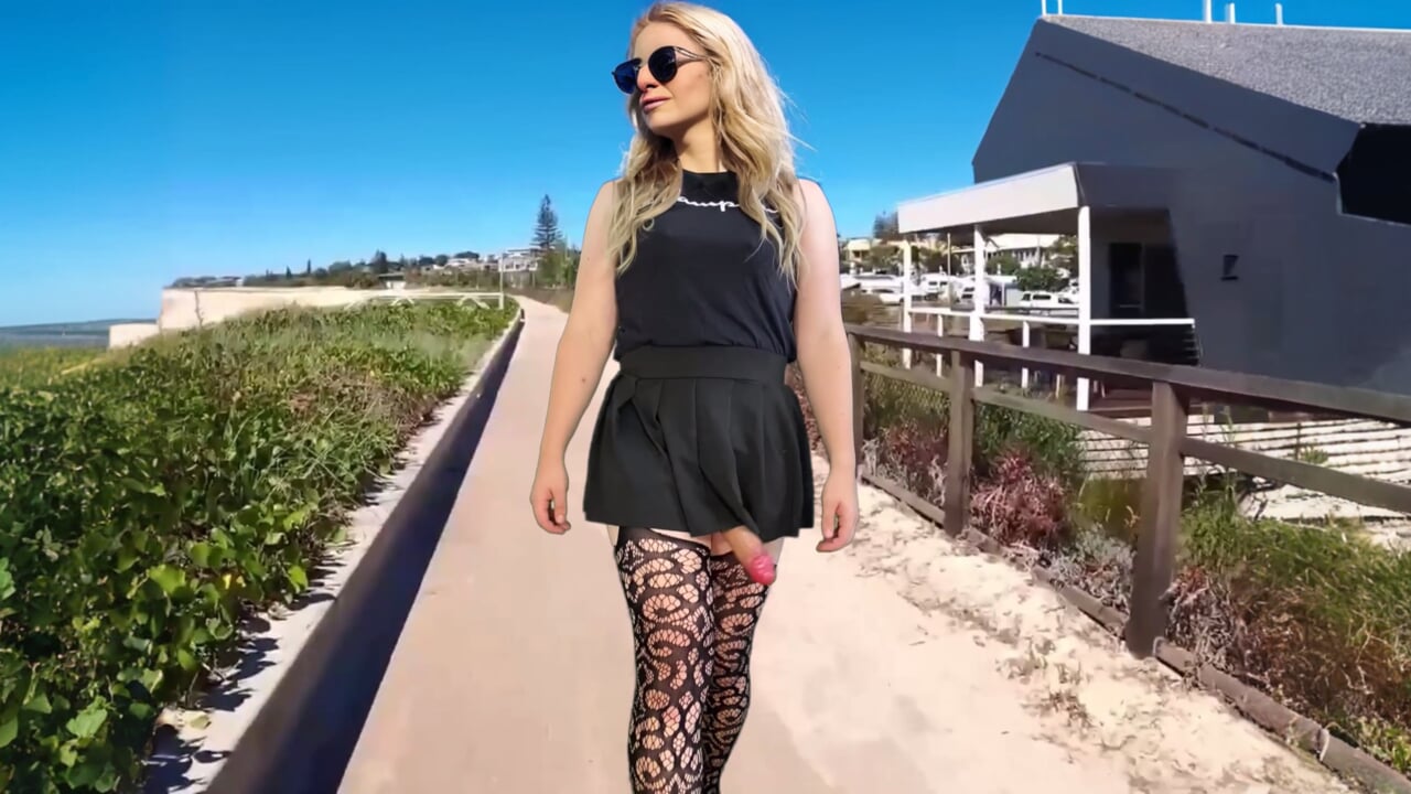 Huge Cock Shemale In Stockings Public Dick Flash Big Ass Porn XHamster