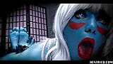 Echte hentai - de sexy Subil en May Thai masturberen en neukten de hel door een buitenaards monster snapshot 10