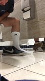 SUCKING COCK UNDER A MALL BATHROOM STALL snapshot 12