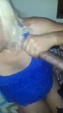 Мексиканский блондинка-транс на моем большом черном члене snapshot 16