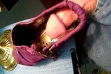 Busting a Nut on Shelly's Purple Wedges snapshot 4