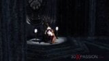 अंधेरे राजकुमारी डिकगर्ल बेकार कठिन सींग का बना हुआ सेक्सी लड़की में महल snapshot 9