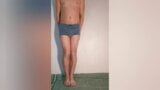 The guy shows how the chastity belt looks in boxer shorts snapshot 9