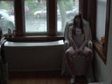 Housewife. Lady in white. A rainy day-02 snapshot 3