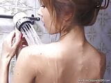 Japanese Men view secretly a nude babe with hairy pussy closeup snapshot 16