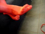 Nn - эпическая дрочка ногами в красных нейлонах snapshot 2